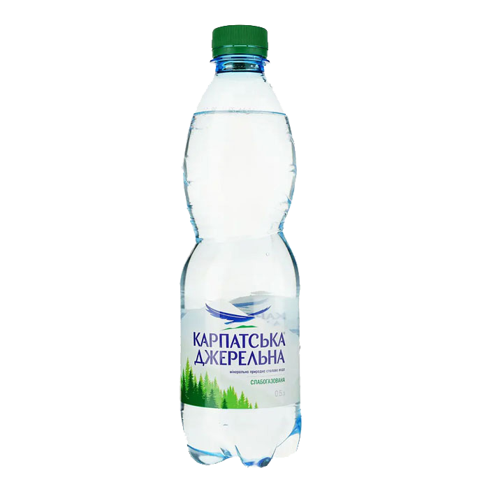 Карпатська джерельна газована — 0,5 л